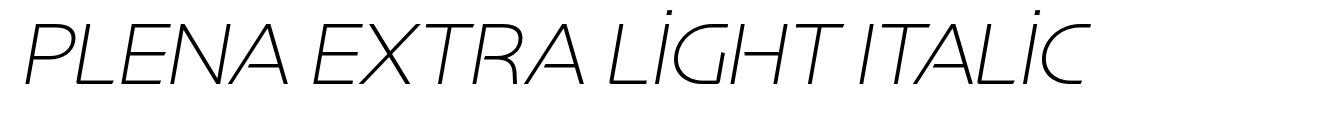 Plena Extra Light Italic image
